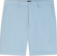 BOSS Kane Flat Front Stretch Cotton Chino Shorts