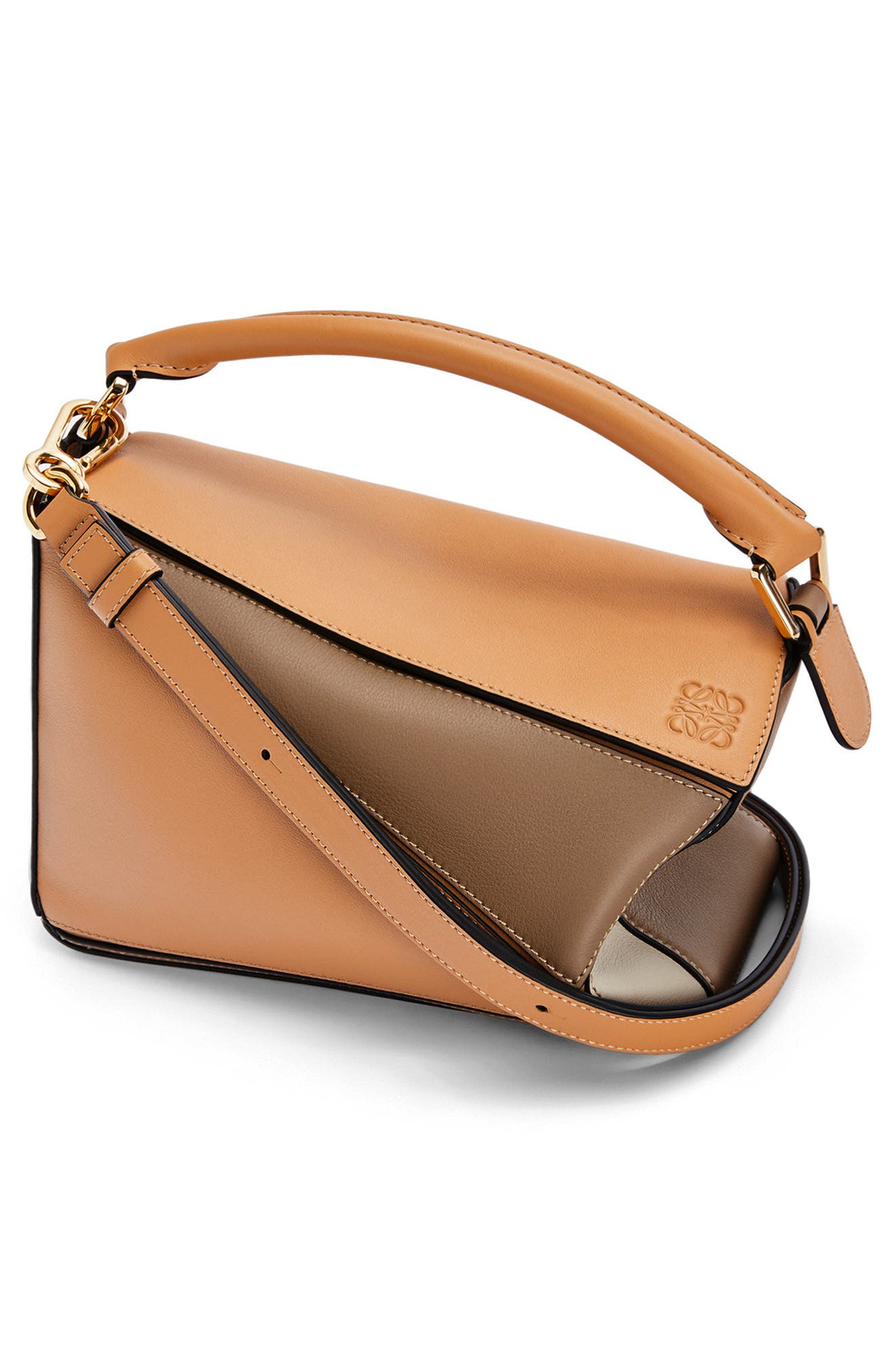 Loewe Small Puzzle Calfskin Leather Shoulder Bag, Alternate, color, 