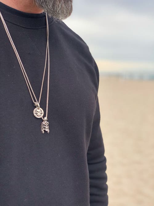Room101 Jesus Skull Pendant Sterling Silver In Silver