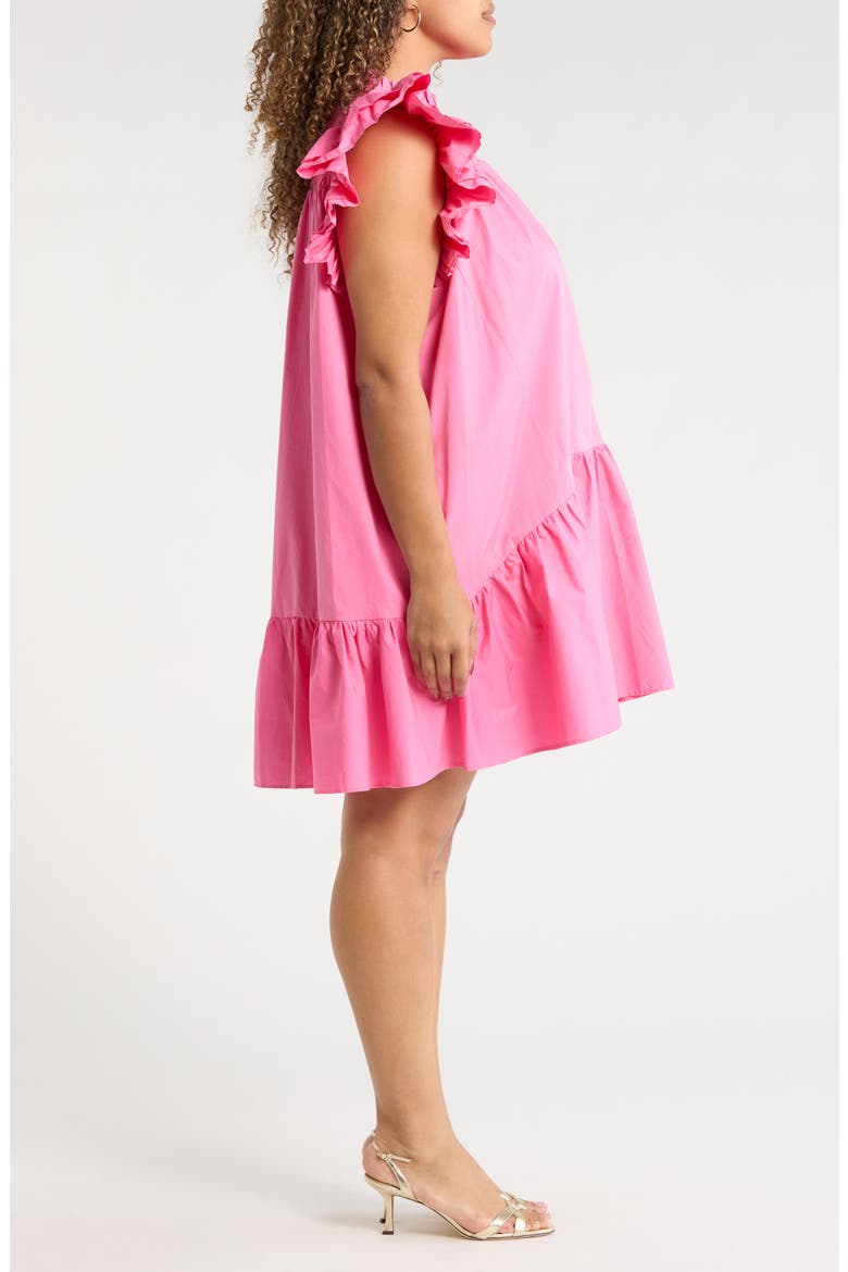 Rhona Smocked Minidress, Alternate, color, BUBBLE-GUM