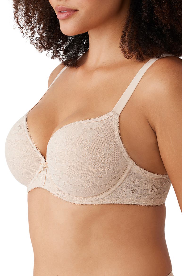 Finesse Molded Underwire T-Shirt Bra, Alternate, color, NATURAL NU
