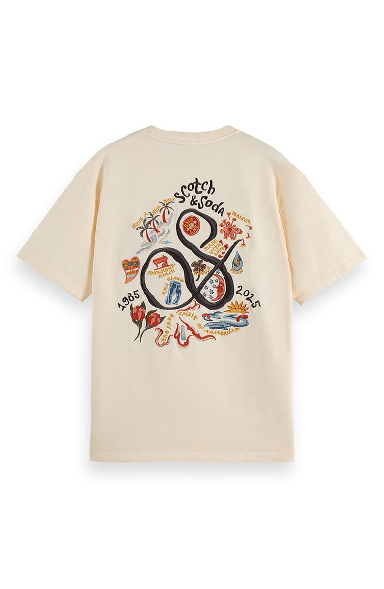 Scotch & Soda The 40th Anniversary T-Shirt, Alternate, color, Eggnog