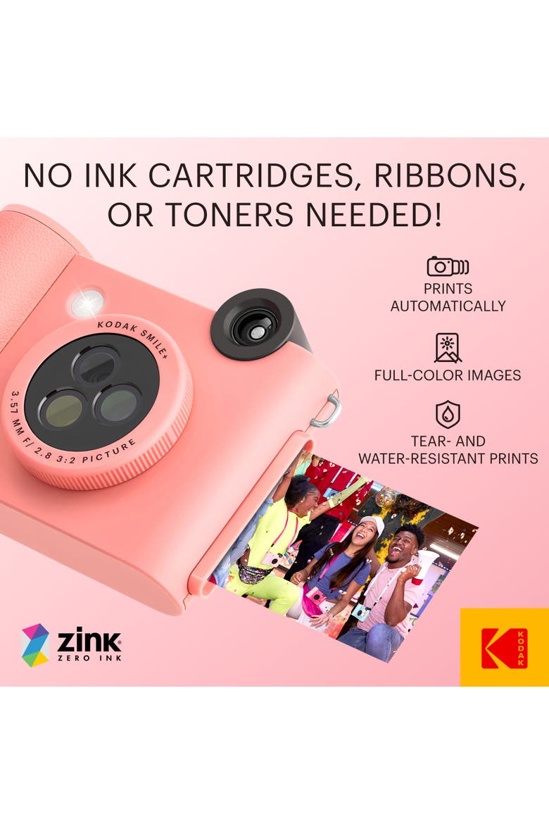 Smile+ 2-in-1 Instant Camera & Printer Bundle, Alternate, color, Pink