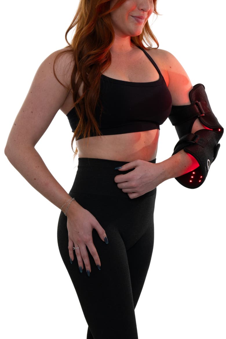 Red Light Multi Joint Wrap, Alternate, color, BLACK