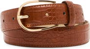 Steve Madden Croc Embossed Belt