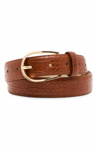 Croc Embossed Belt