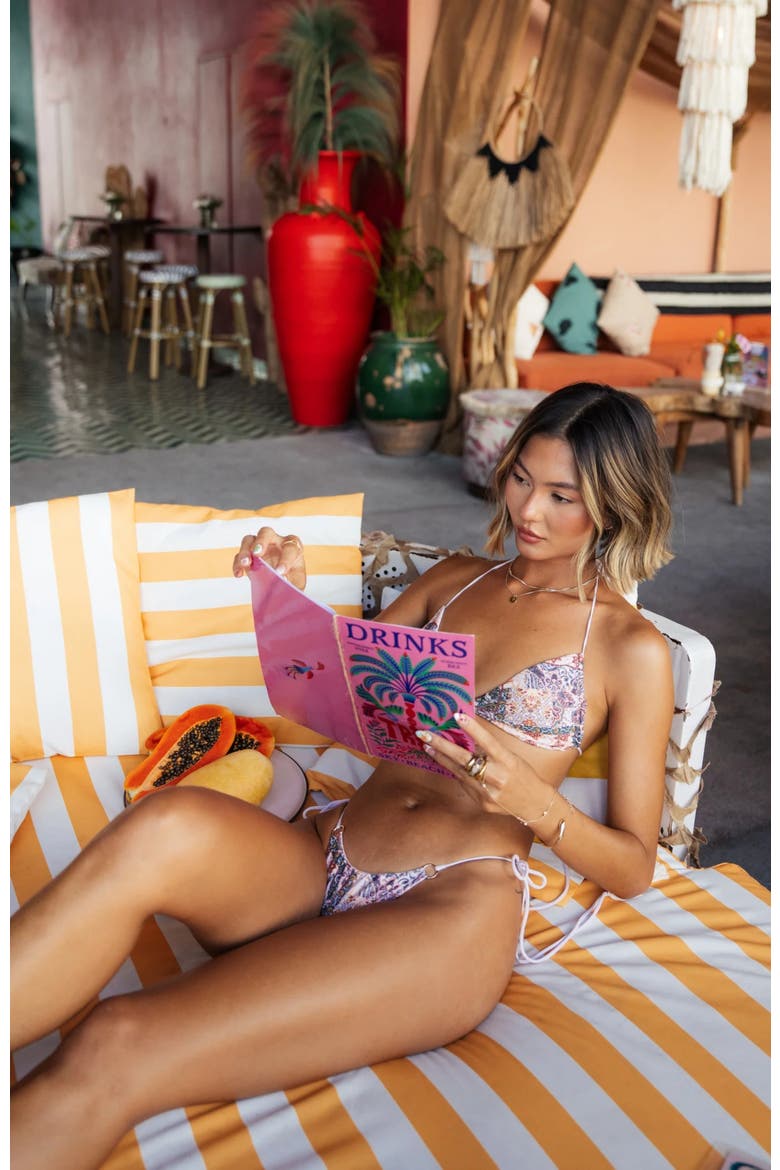 Nina Bikini Bottom, Alternate, color, Cream Mosaic
