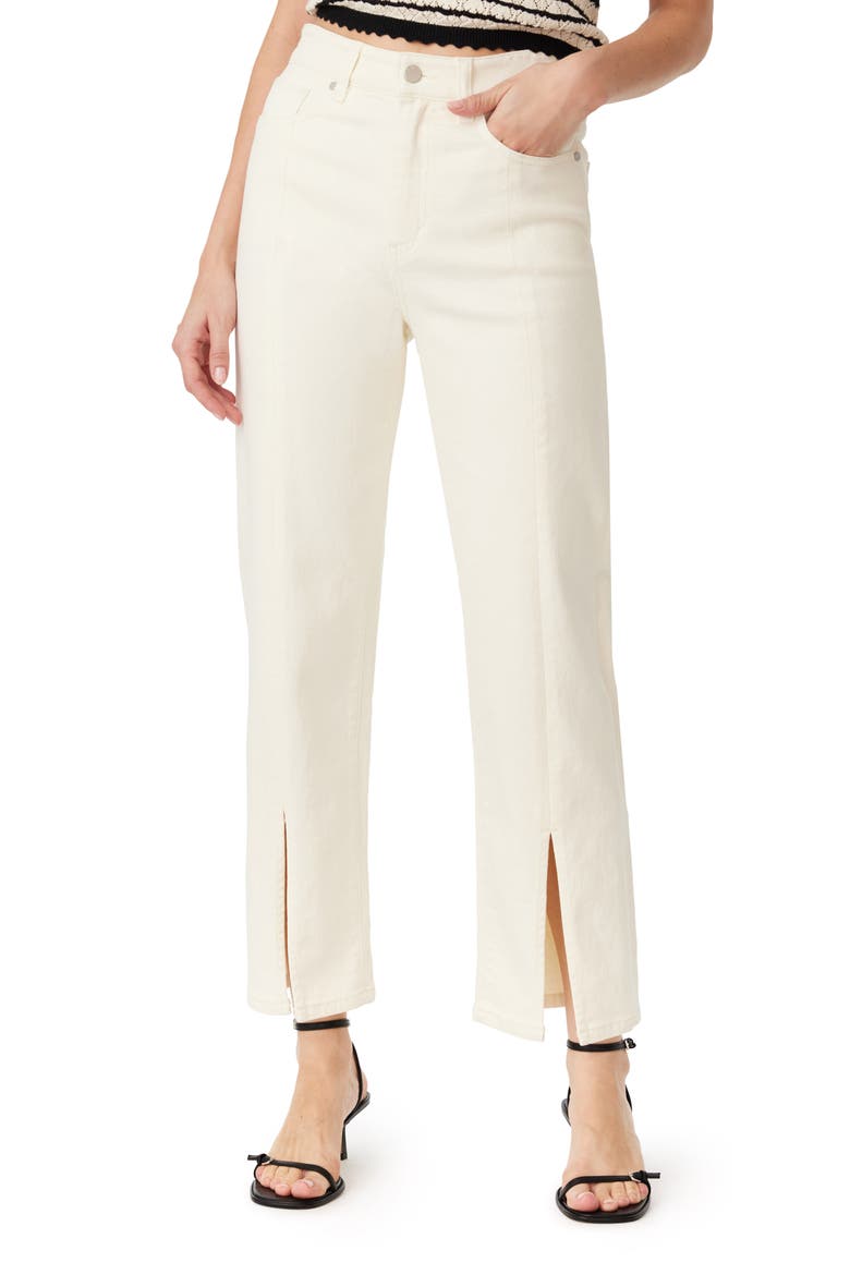 Front Slit Jeans, Main, color, EGGSHELL