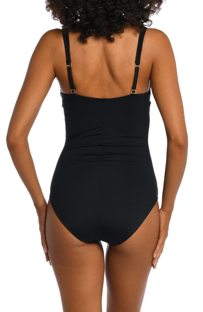 La Blanca Ruffle Underwire One-Piece Swimsuit, Alternate, color, 