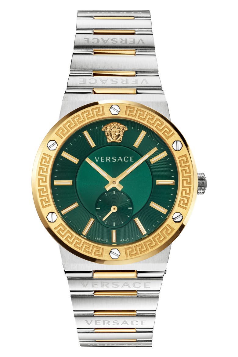 Greca Logo Bracelet Watch, 41mm, Main, color, TTE