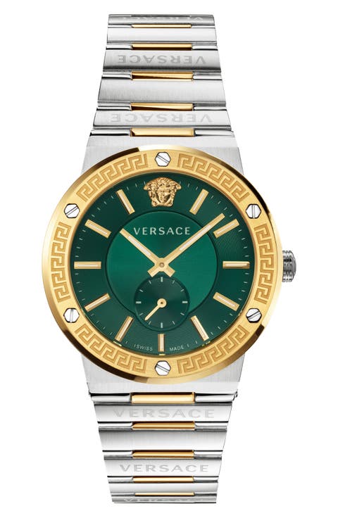 Greca Logo Bracelet Watch, 41mm