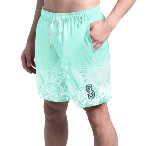 Men's Margaritaville  Mint Seattle Mariners Lagoon Fiesta Swim Shorts