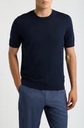 BOSS Virgin Wool Short Sleeve Sweater