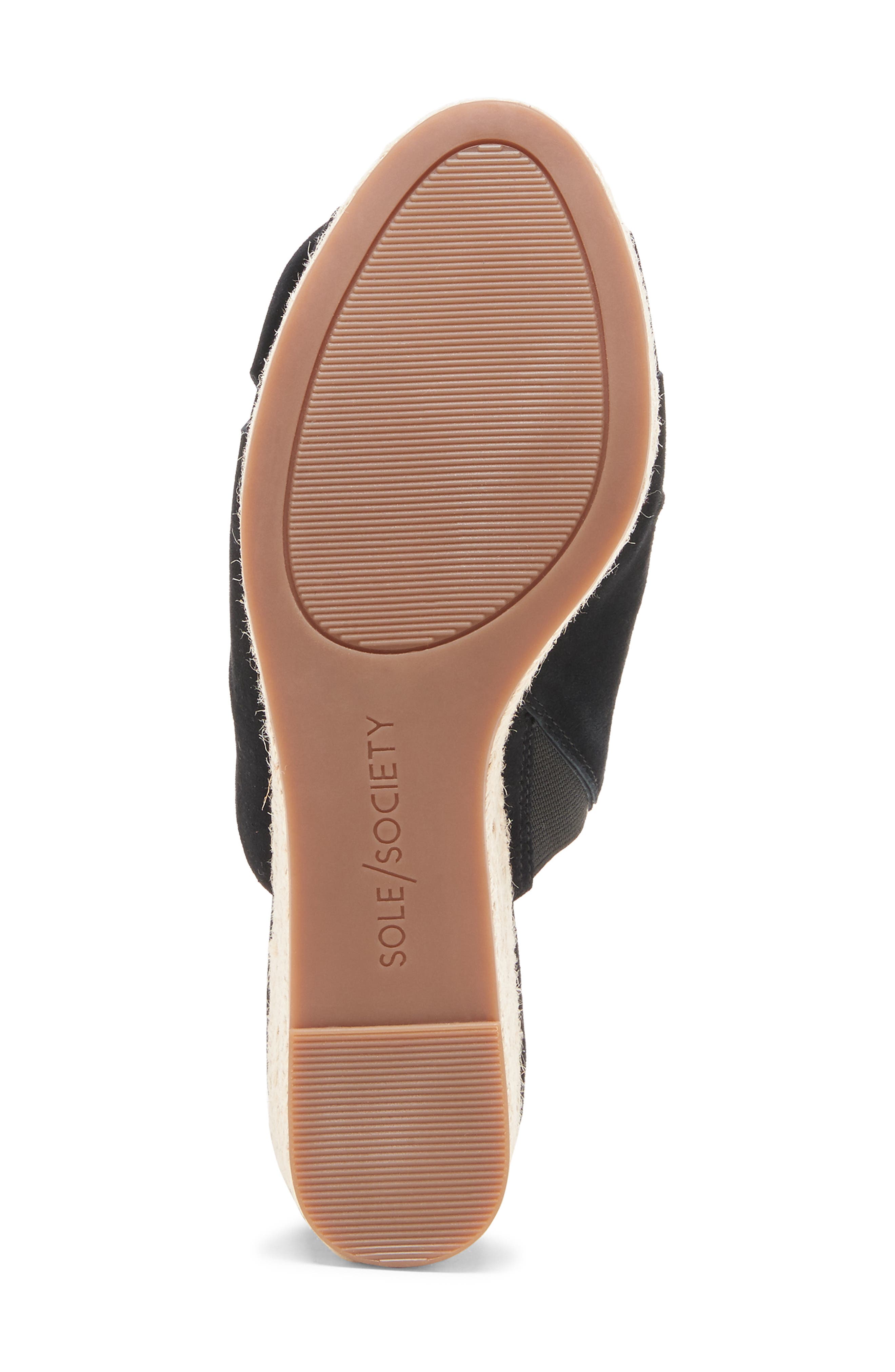 Carima Espadrille Wedge, Alternate, color, BLACK SUEDE