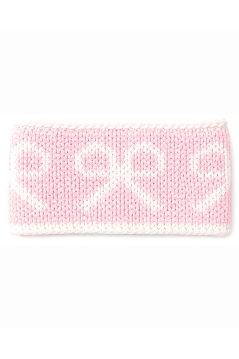 Knit Bows Headband, Alternate, color, Pink/Ivory