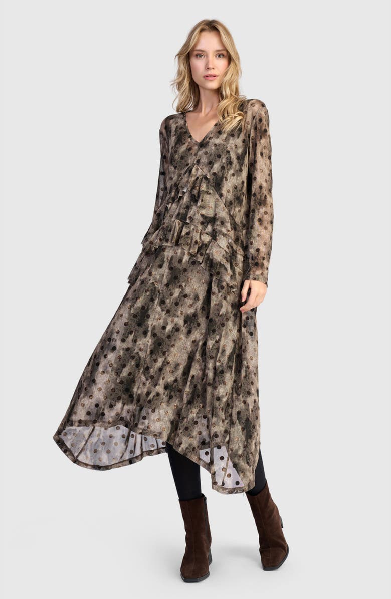 Alembika Fen Mesh Dress, Alternate, color, Aquarelle