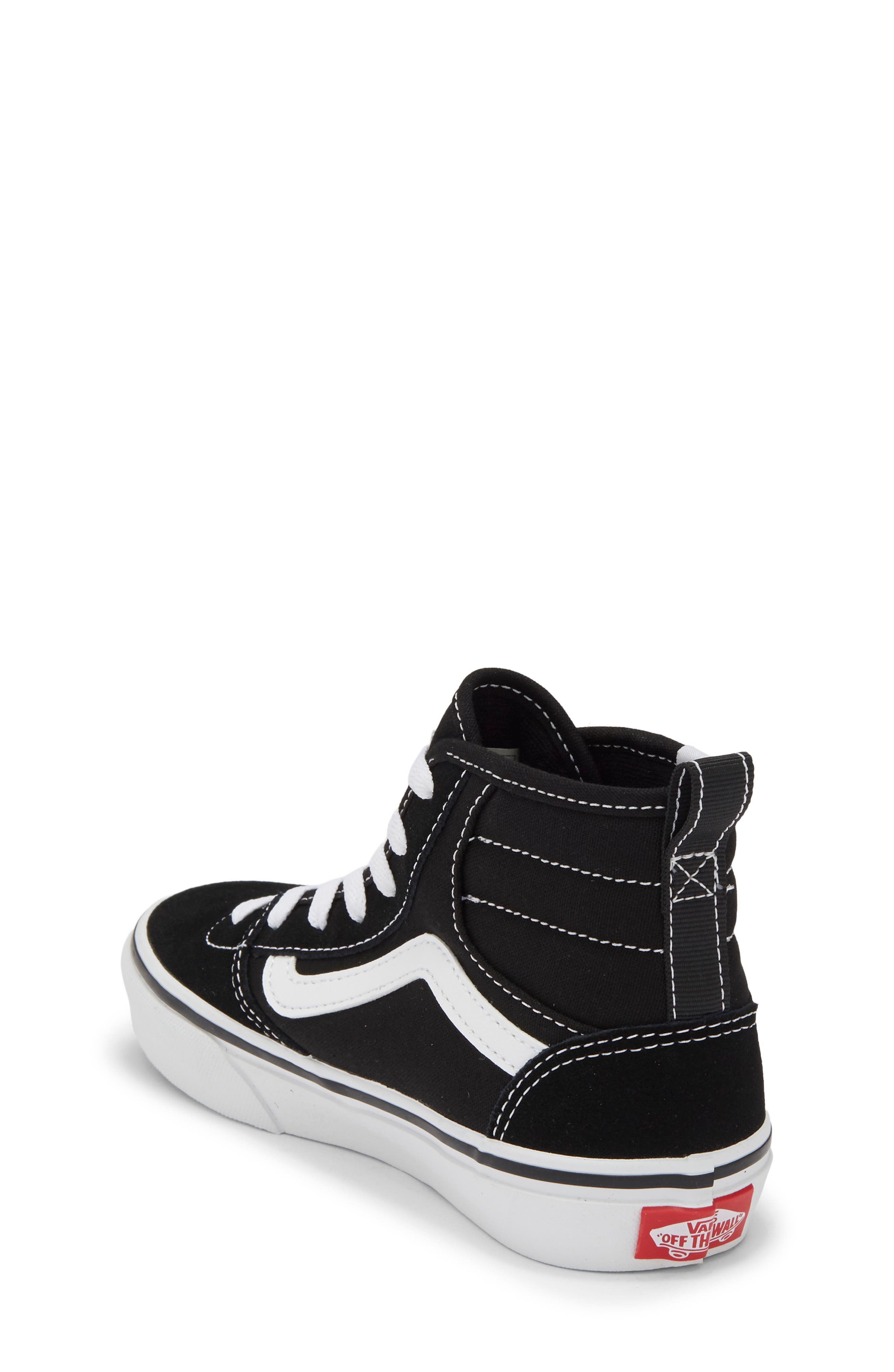 Vans Kids' Ashwood Hi Decon Sneaker, Alternate, color, Suede/Canvas Black/White