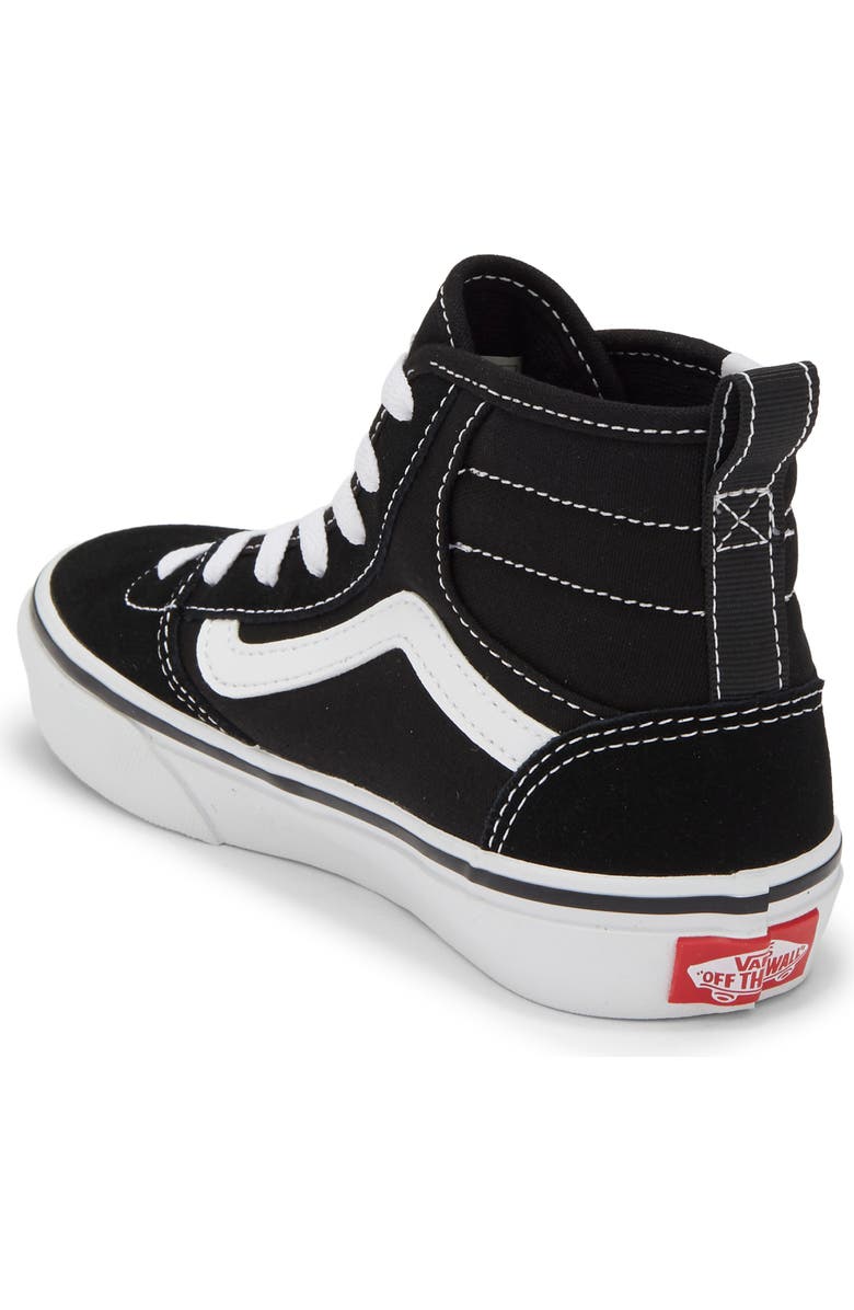 Vans Kids' Ashwood Hi Decon Sneaker, Alternate, color, Suede/Canvas Black/White