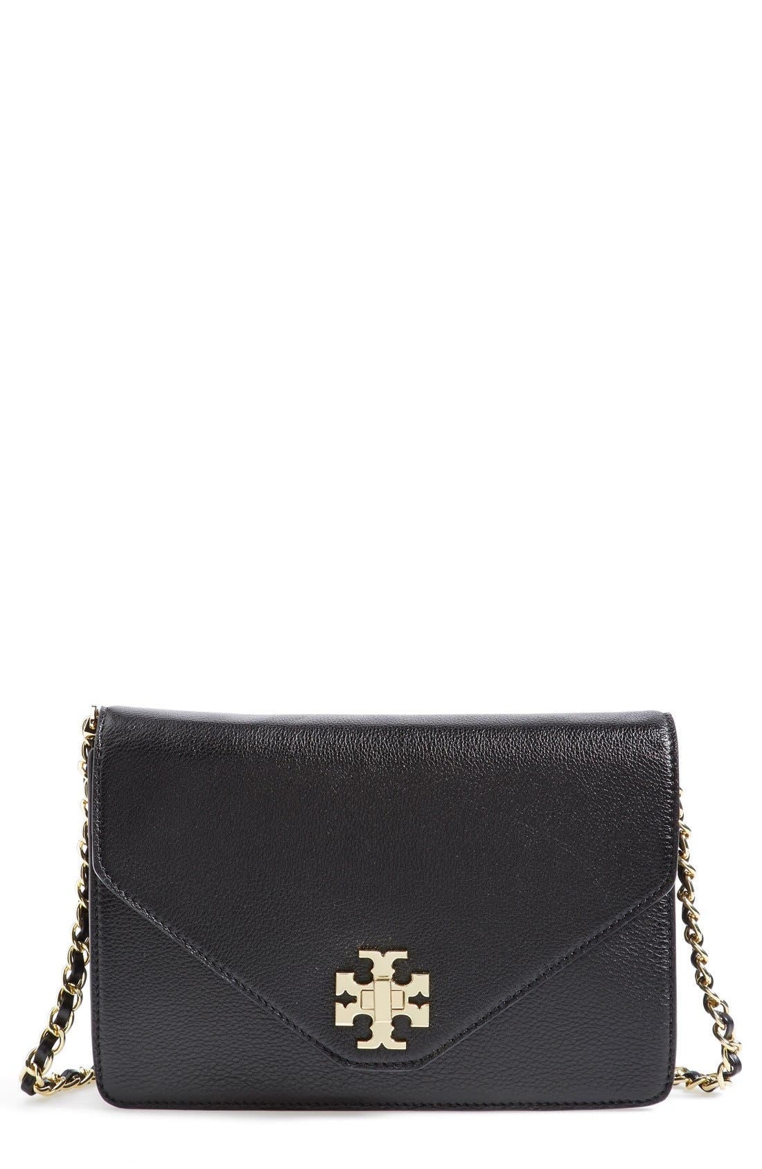 Tory Burch 'Kira' Leather Crossbody, Main, color, 