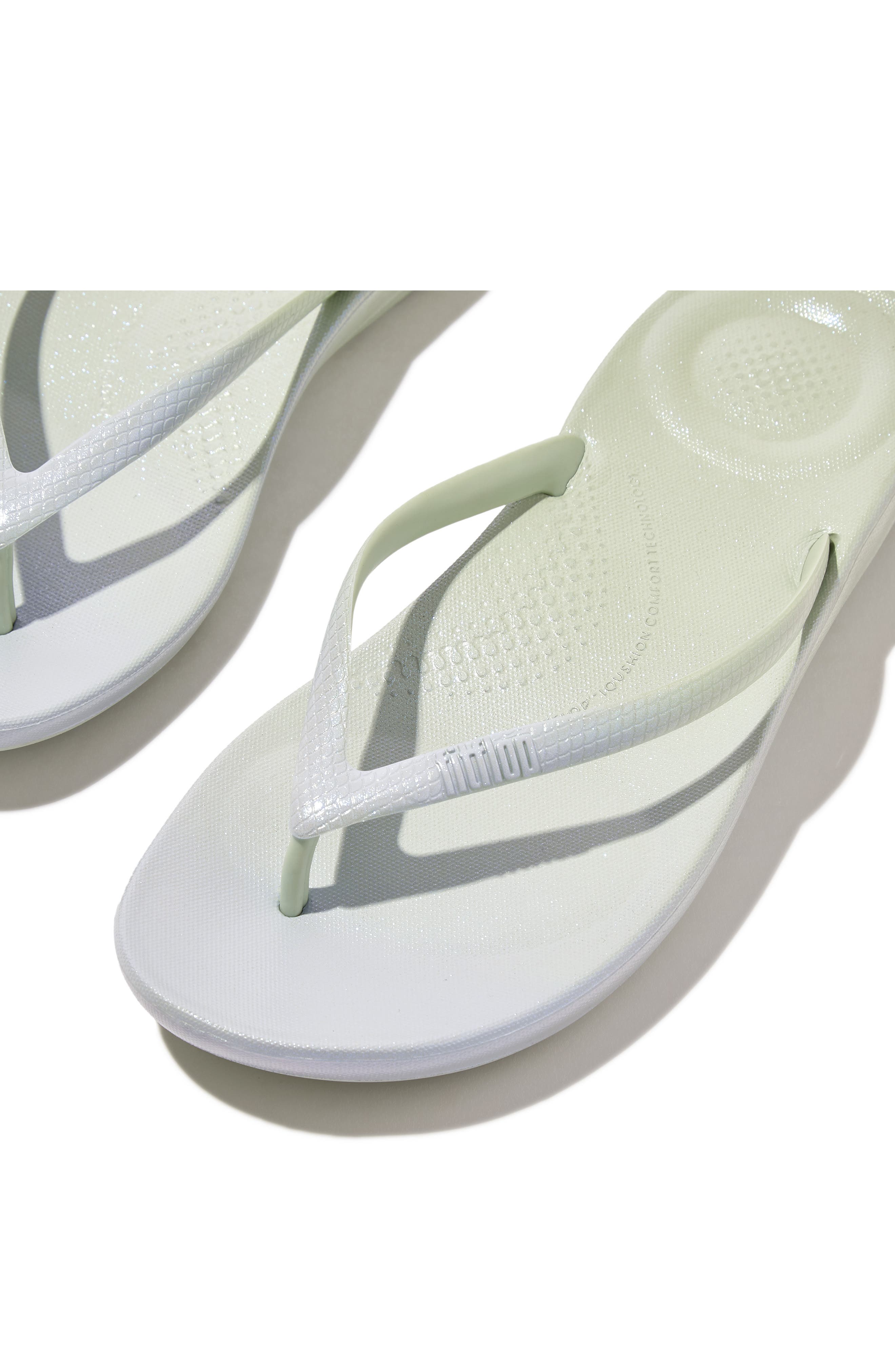 FitFlop iQushion Iridescent Ergonomic Sandal, Alternate, color, Sagebrus Skywash Blue