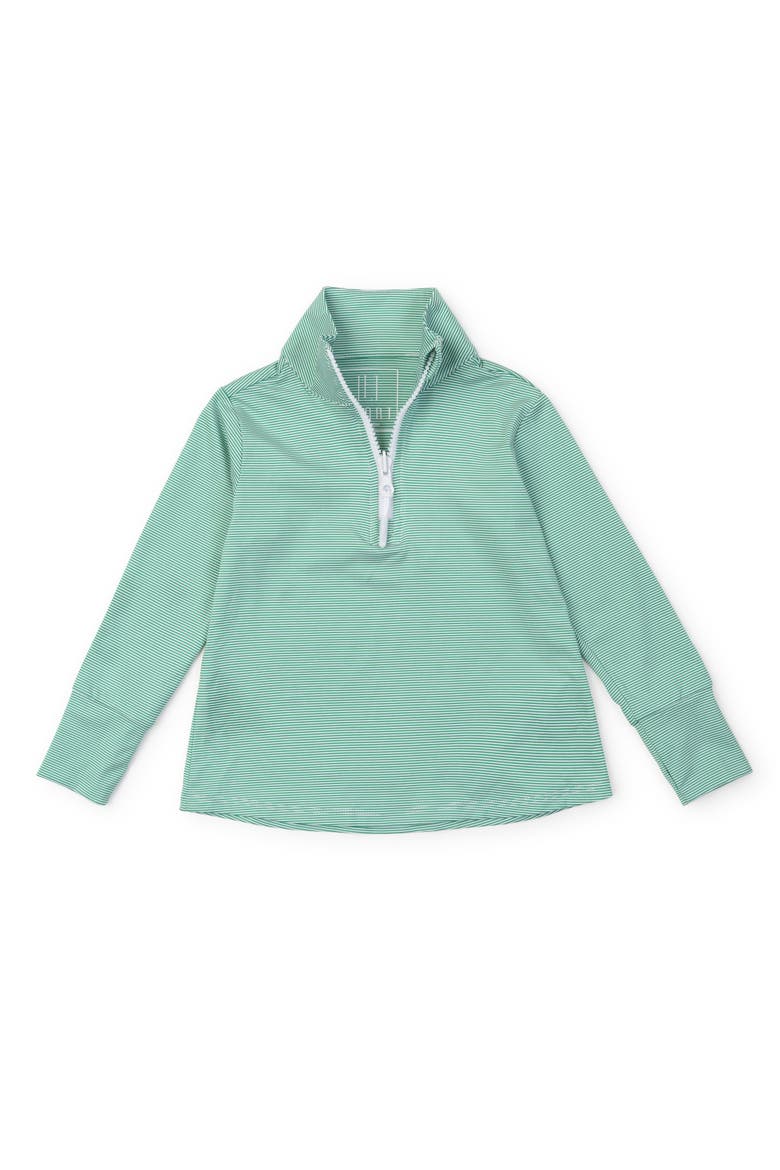 Blair Girls' Performance Pullover, Main, color, Green Stripes