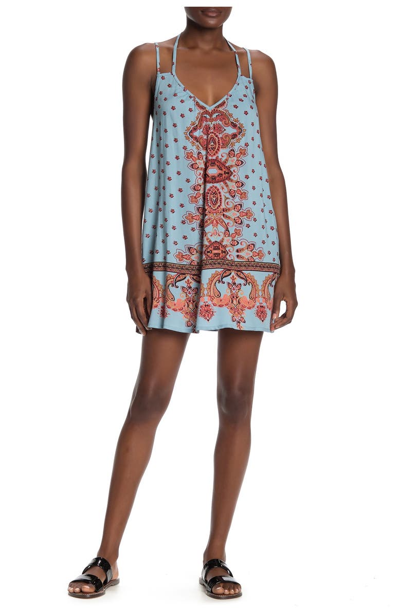 Angie Printed Mini Dress, Alternate, color,