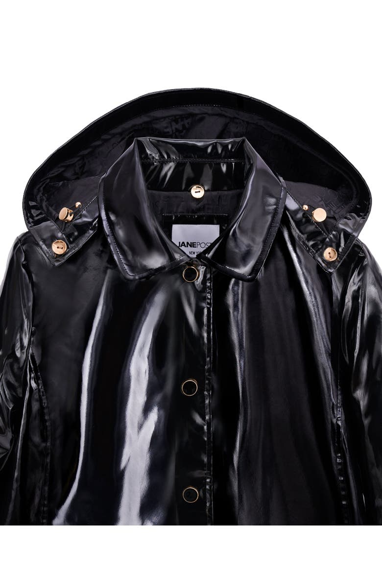 Iconic Princess Rain Slicker, Alternate, color, BLACK