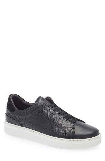 Bruno Magli Salvador Slip-on Sneaker In Black Tumbled
