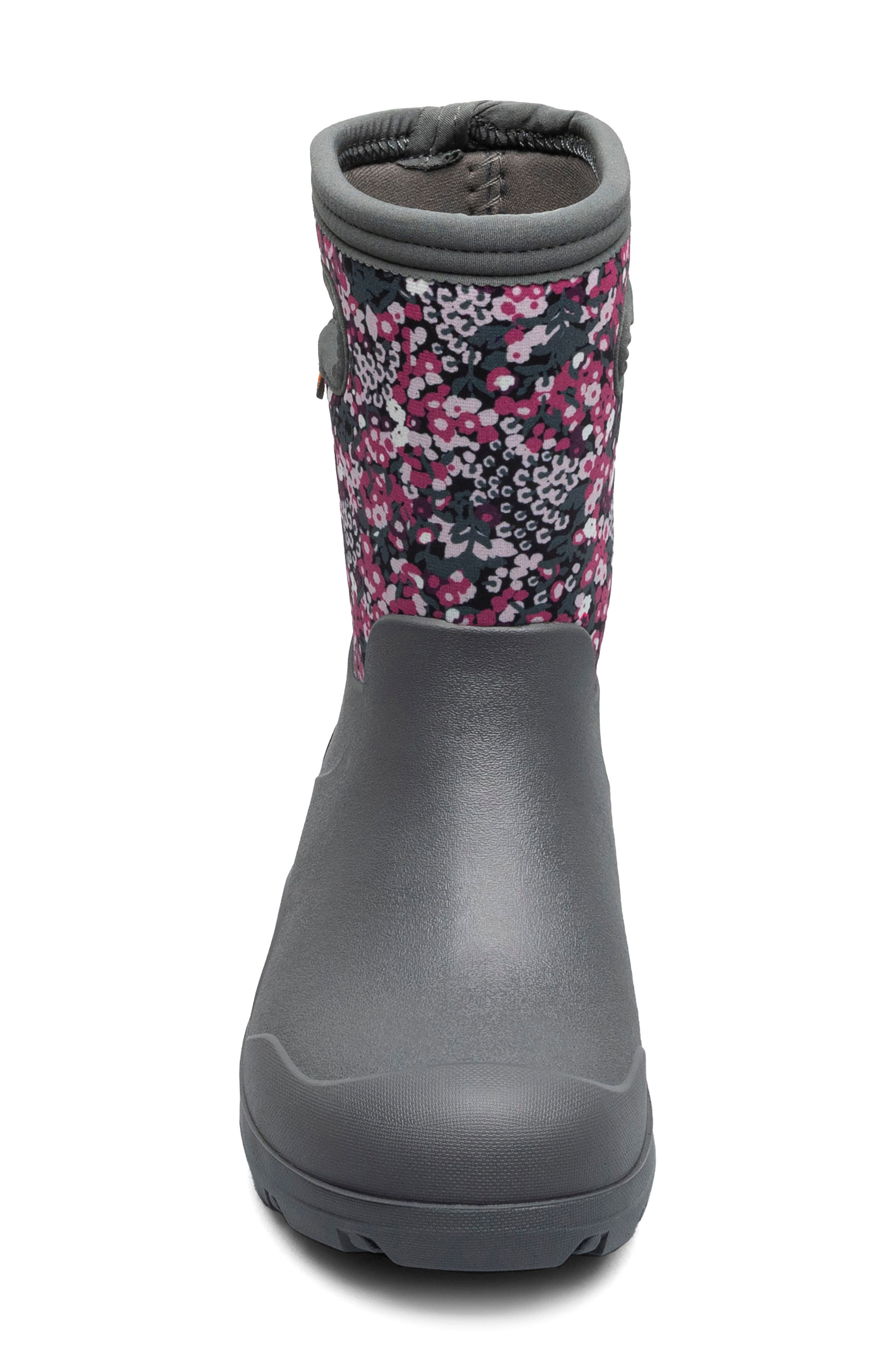 Kids' York Seamless Waterproof Rain Boot, Alternate, color, GRAY MULTI