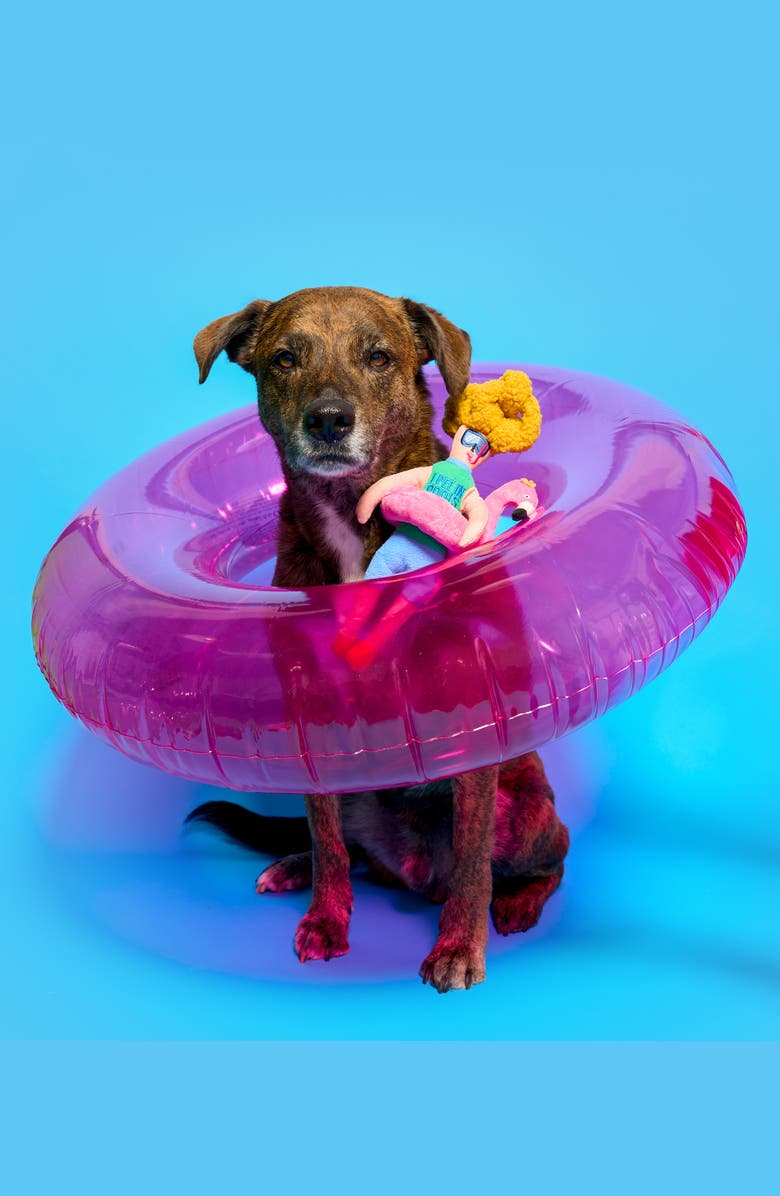 the furryfolks Flamingo Hooman Nosework Toy, Alternate, color, Pink