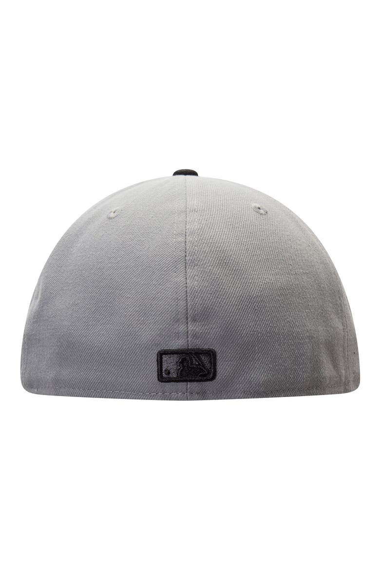 Men's New Era Gray/Black Los Angeles Dodgers Two-Tone 59FIFTY Fitted Hat, Alternate, color, GRAY