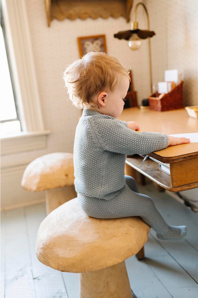 Looms Moss Knit Collection - Baby Set, Alternate, color, Blue