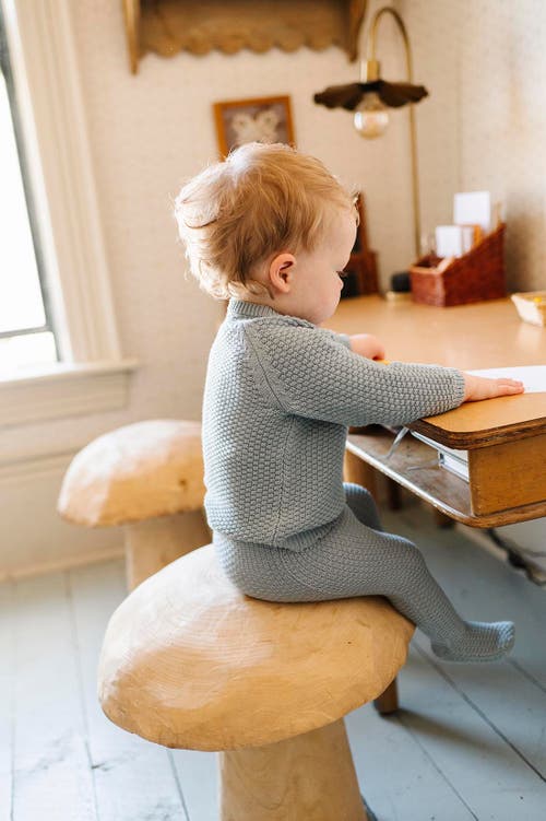 Ely's & Co. Looms Moss Knit Collection In Blue