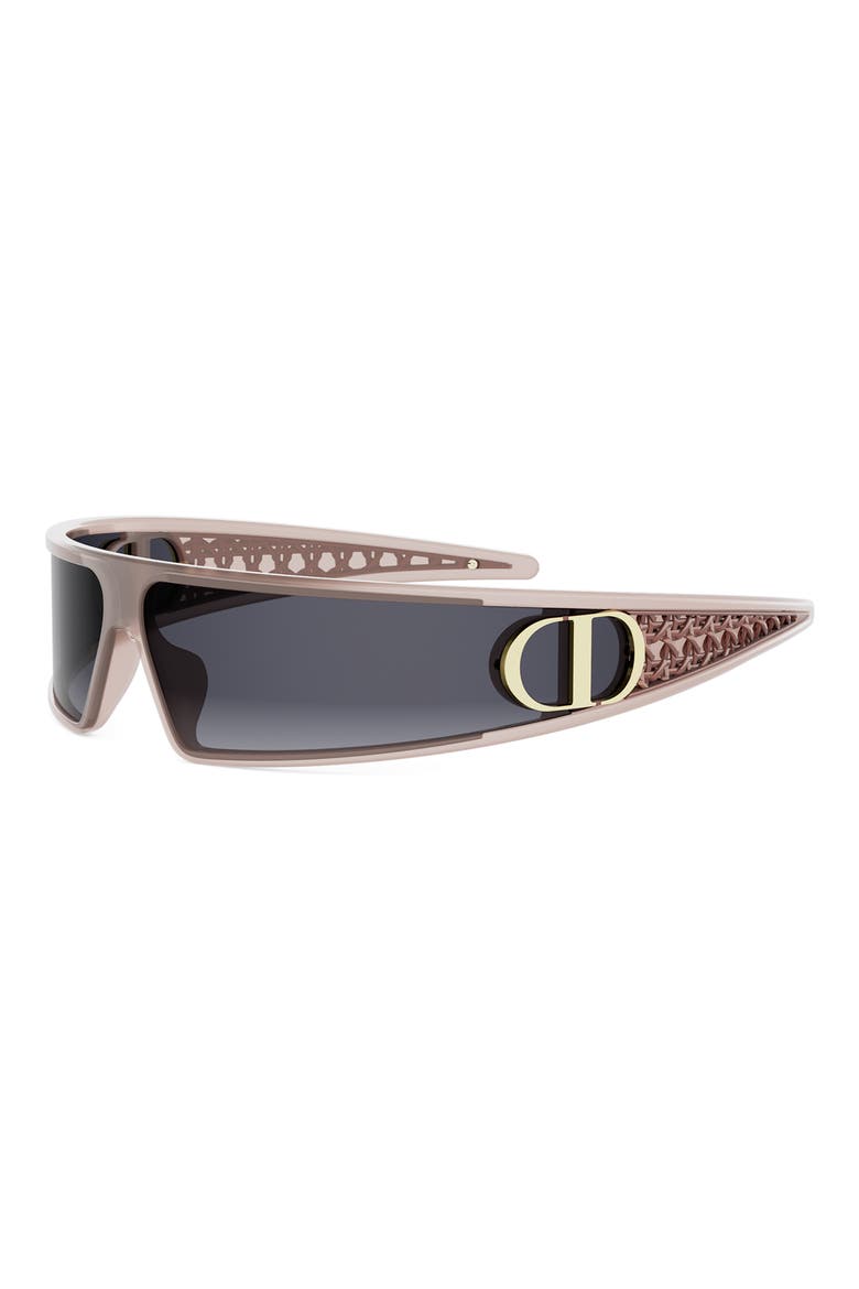 VeryDior M1U 91mm Mask Sunglasses, Alternate, color, SHINY PINK / GRADIENT SMOKE