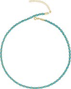 Spero London Handmade Rope Braided Sterling Silver Beaded Chain Necklace