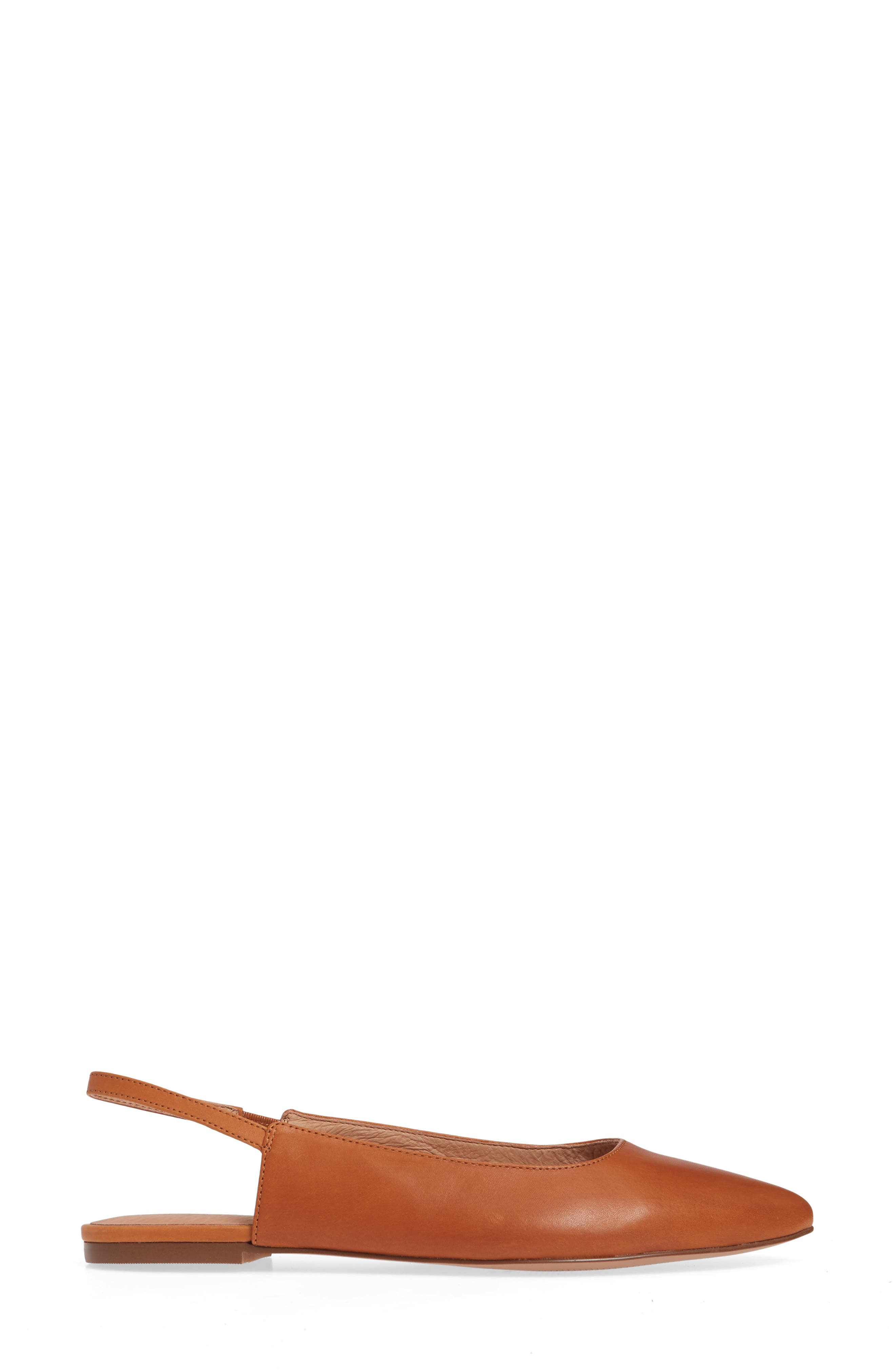 The Margot Slingback Flat, Alternate, color, ENGLISH SADDLE