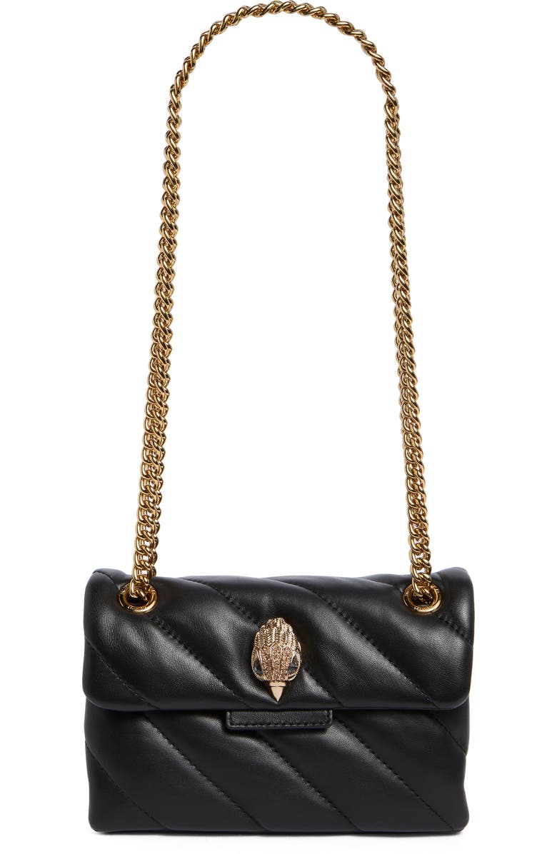 Kurt Geiger London Soho Mini Leather Bag, Main, color, Black