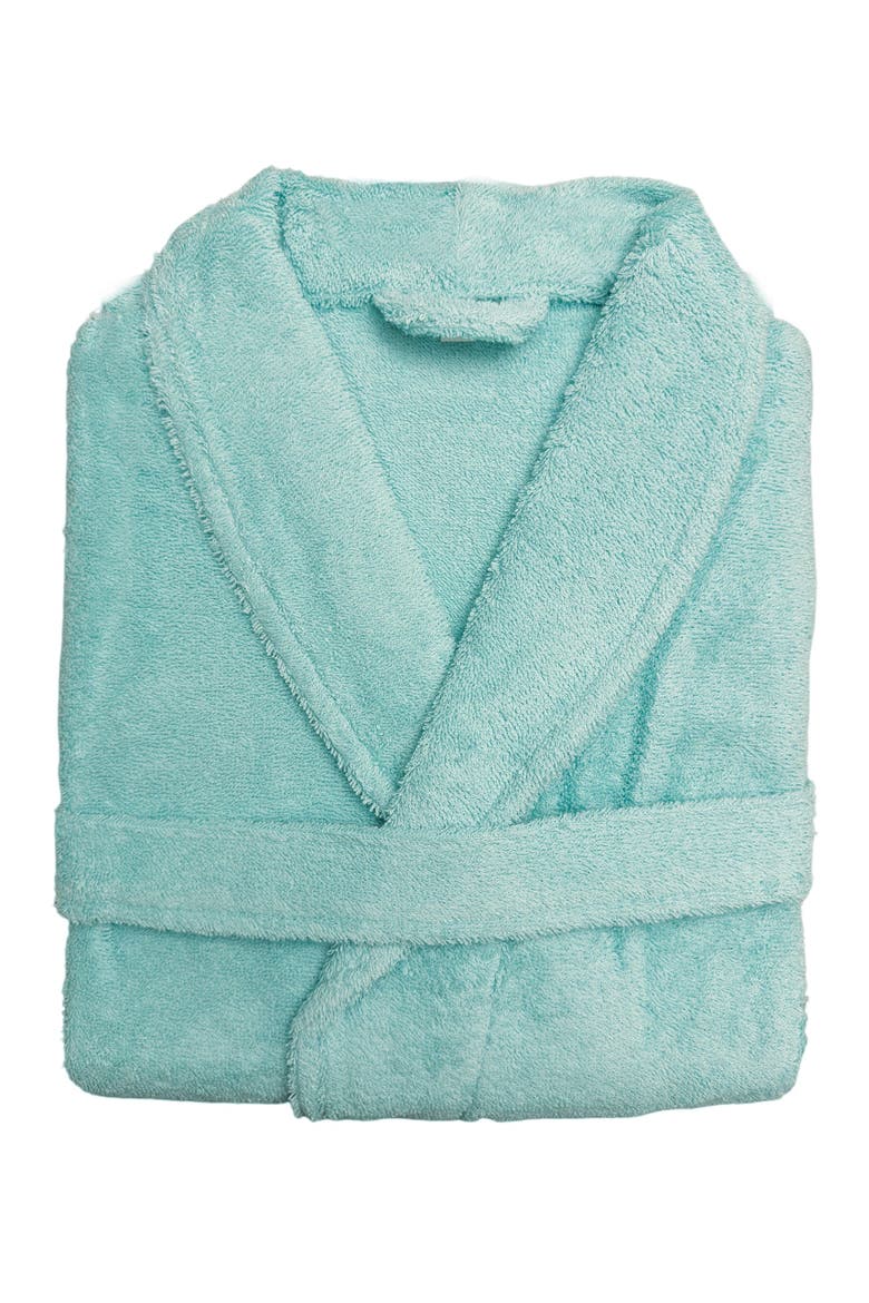 Home Spa Cotton Terry Robe, Alternate, color, Calming Green