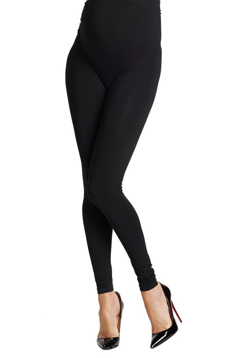 Mom's Night Out Maternity Leggings, Alternate, color, BLACK