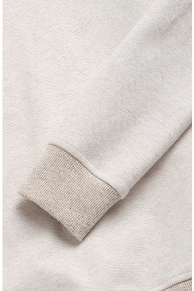 Bobby Stripe Fleece Quarter Zip, Alternate, color, Taupe Heather