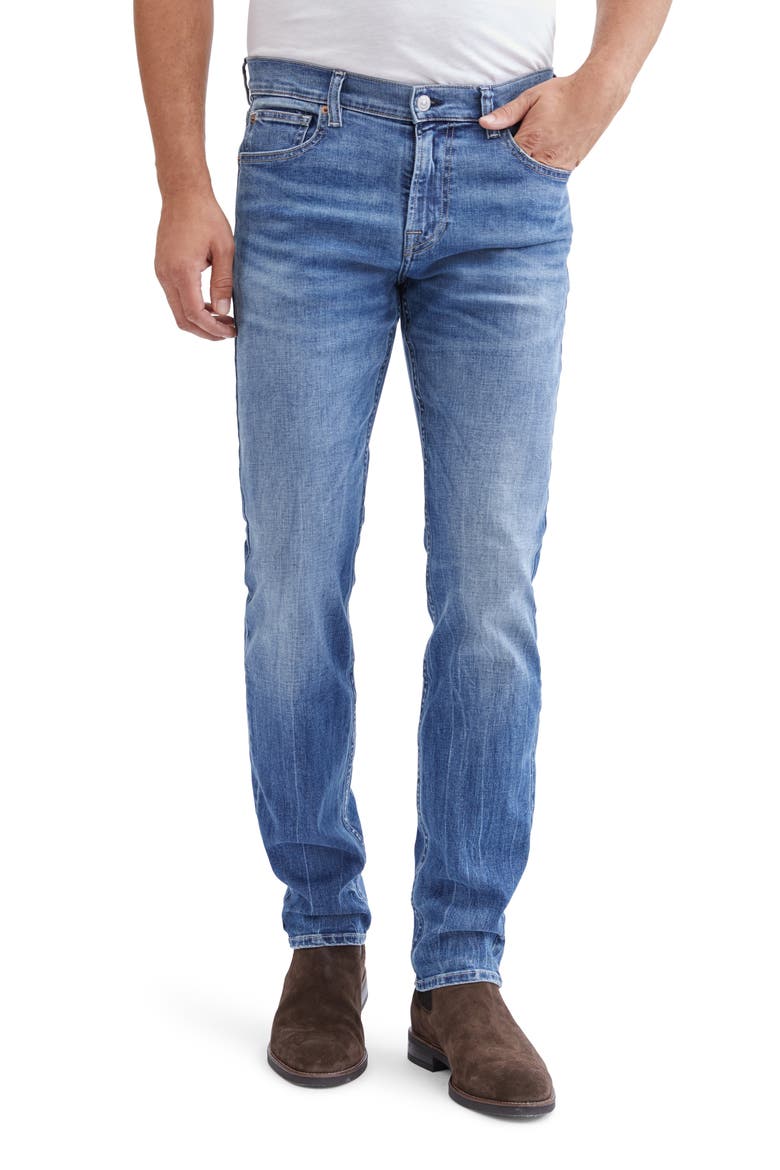 7 For All Mankind® Adrien Slim Fit Straight Leg Jeans, Main, color, TERRACE