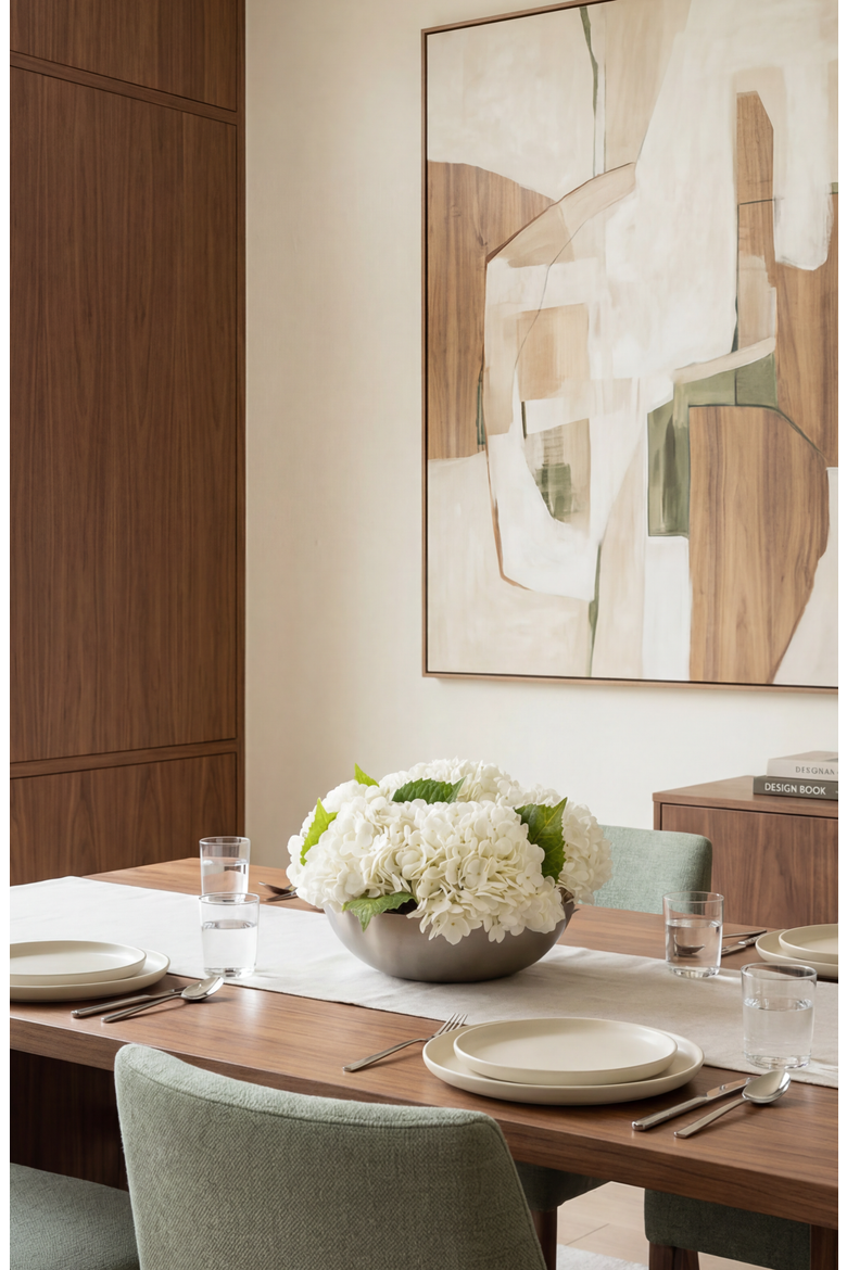 Stella RealTouch Hydrangea Arrangement, Alternate, color, Snow