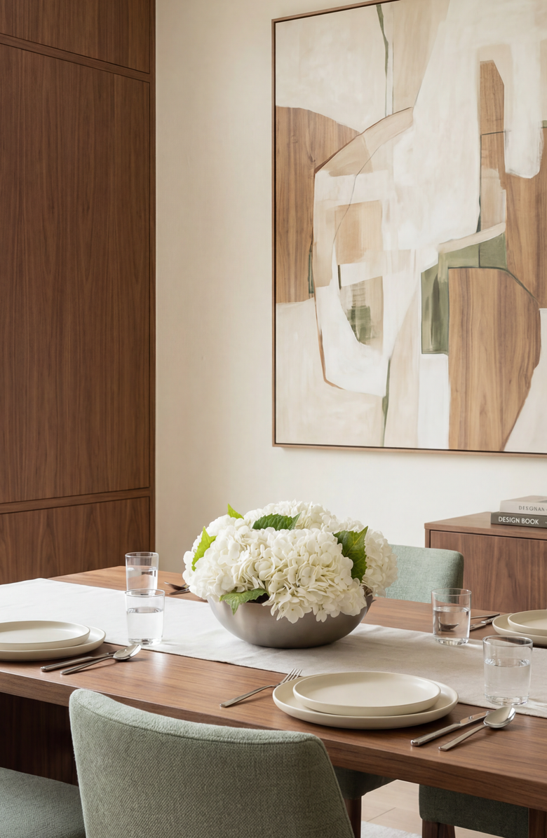 CocoBella Stella RealTouch Hydrangea Arrangement, Alternate, color, Snow