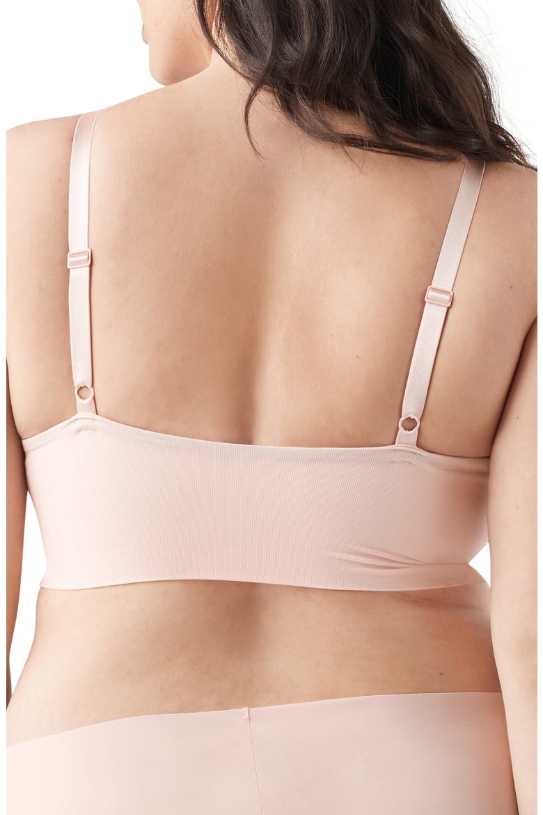 True Body Triangle Adjustable Strap Full Cup Soft Form Band Bra, Alternate, color, PEONY