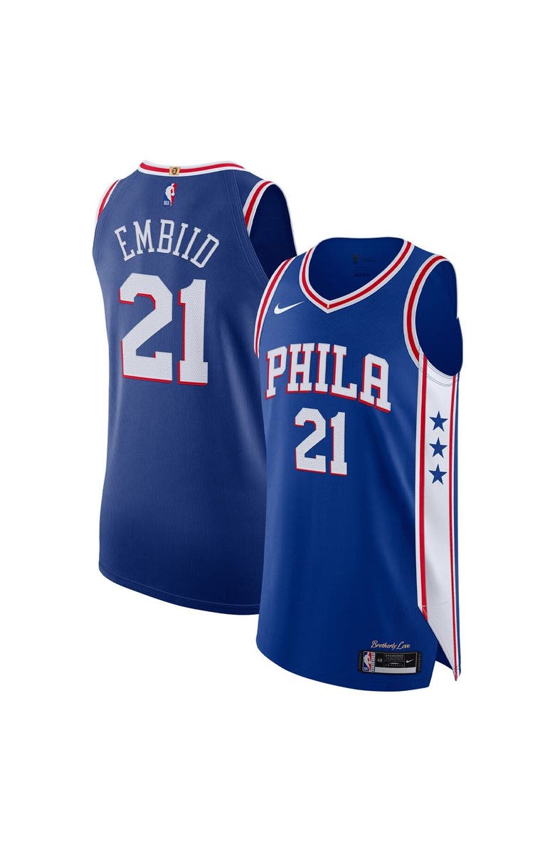 Nike Men's Nike Joel Embiid Royal Philadelphia 76ers 2020/21 Authentic Player Jersey - Icon Edition, Main, color, Royal