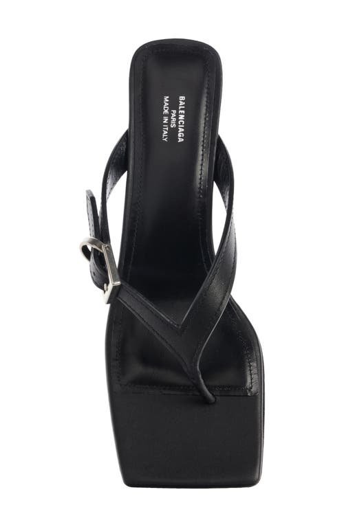 Balenciaga Bel Air Buckled Leather Sandals In Black
