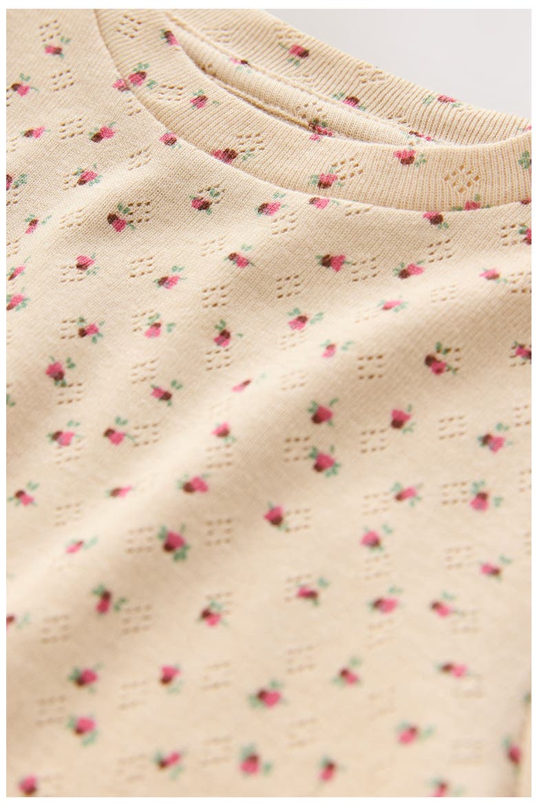 Kids' Floral Lace Hem Cotton T-Shirt, Alternate, color, FLORAL MULTI