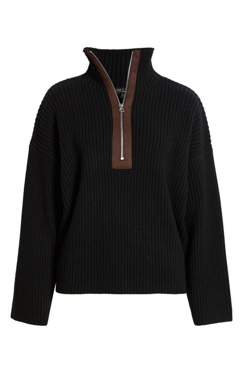 Sigrid Half-Zip Wool Sweater