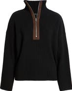 rag & bone Sigrid Half-Zip Wool Sweater