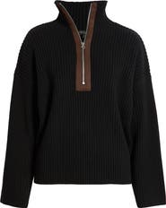 rag & bone Sigrid Half-Zip Wool Sweater